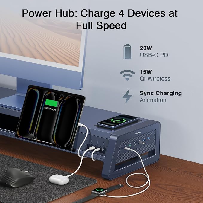 Vaydeer All-in-One Dual Monitor Stand Riser - Image 9