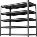 71'' Garage Storage Shelves, 5 Tier Metal Shelving Unit, Adjustable, by Beaunatixx