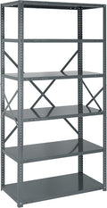 Quantum Storage Systems 75-1842-6 IRONMAN Solid Heavy Duty 6 Shelves 75" H x by QuantumStorageSystems