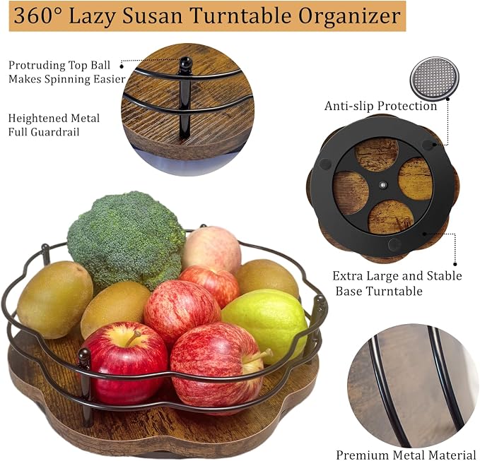 Lazy Susan Turntable Organizer - Image 2