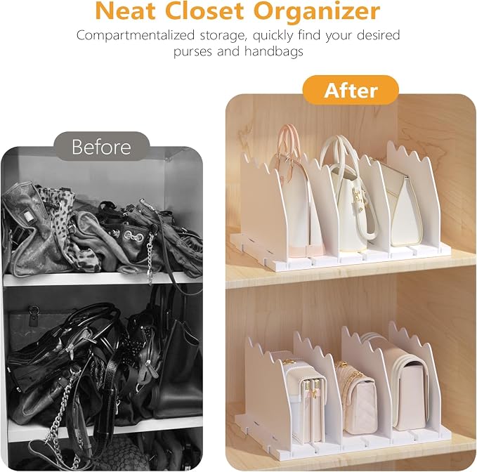Ronlap Purse Storage Organizer for Closet, 4 Pack - Image 3