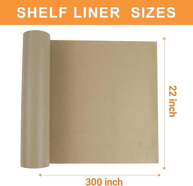 Cabinet Shelf Liner Waterproof Khaki - Image 8