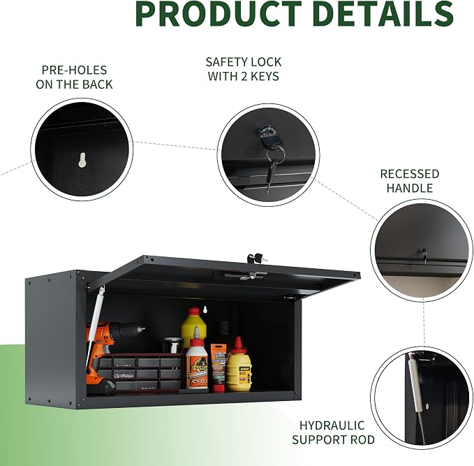 Garage Wall Cabinet, Wall Mounted Cabinet - Image 4