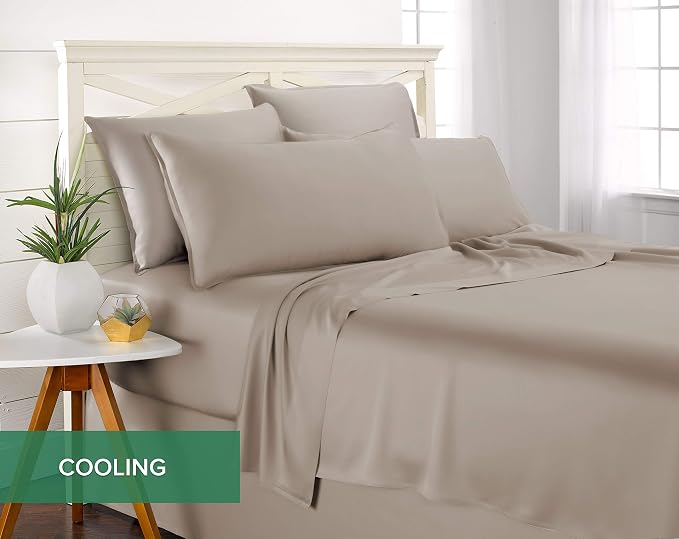 Queen Pillowcases by Pure Bamboo, Genuine 100% Organic Viscose Derived from - Image 5