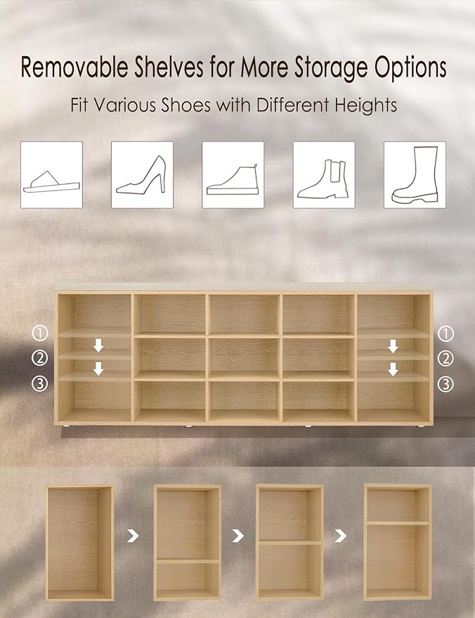DINZI LVJ Shoe Storage Bench - Image 5