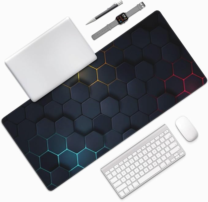 Cool Honeycomb Large Mouse Pad, Gaming Desk Mat, XXL Keyboard Desk Pad Mat - Image 7