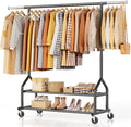 EAGMAK Heavy Duty Clothes Rack Load 556 LBS, Rolling Clothing Rack by Eagmak