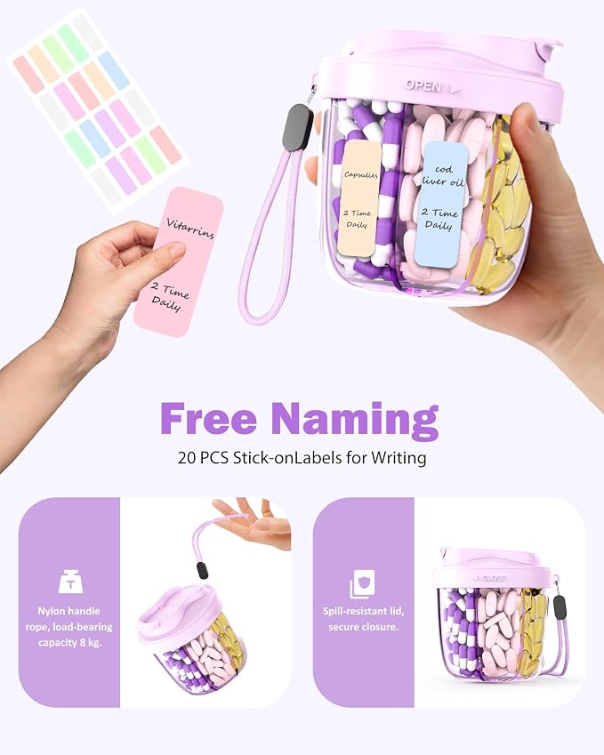 Cute Pill Organizer, Pill Dispenser - Image 8