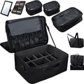 Adazzo Extra Large Makeup Case 8.5” Deep Professional Cosmetic Organizer Box by AdazzoRollingMakeupCase