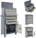 13-Drawer Double Door Rolling Tool Chest, 2 in 1 Detachable Tool Chest by Sormols
