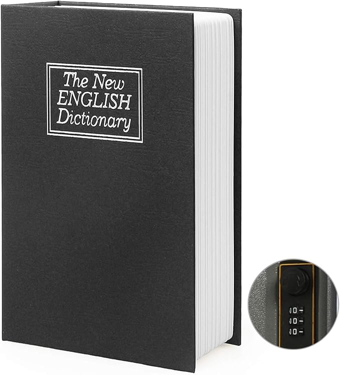 Diversion Book Safe Storage Box, Dictionary Secret Safe Can by PACOLO