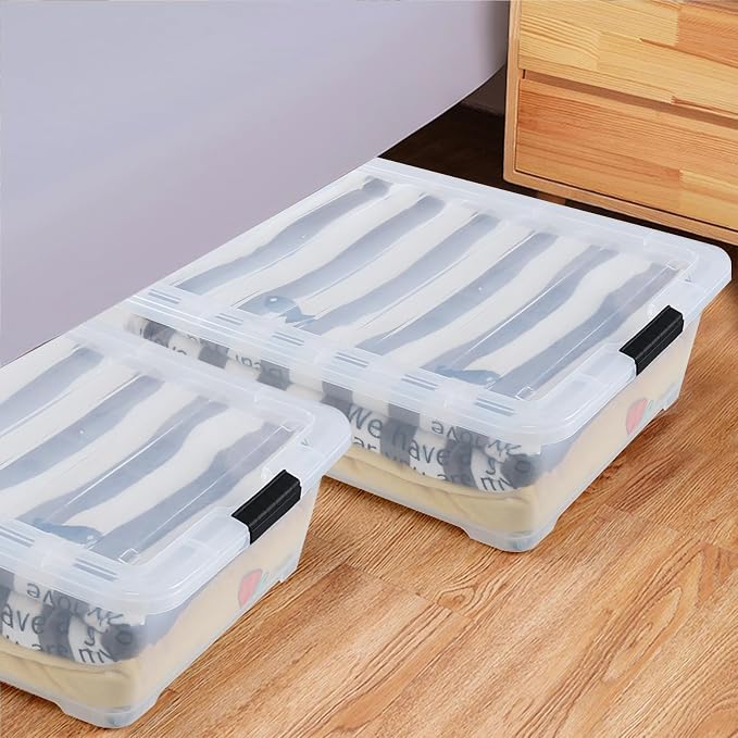 Zopnny 50 Quart Large Underbed Storage Bins - Image 5