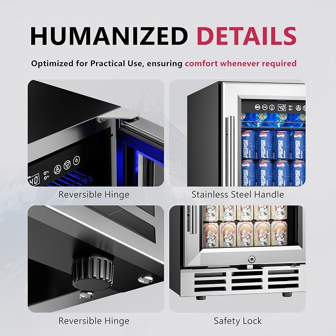 15'' Beverage Refrigerator Cooler - Image 5