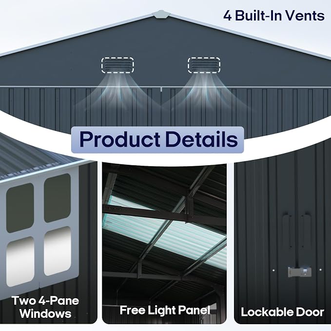Outdoor Storage Shed 13x20 FT, Sheds & Outdoor Storage Clearance - Image 5