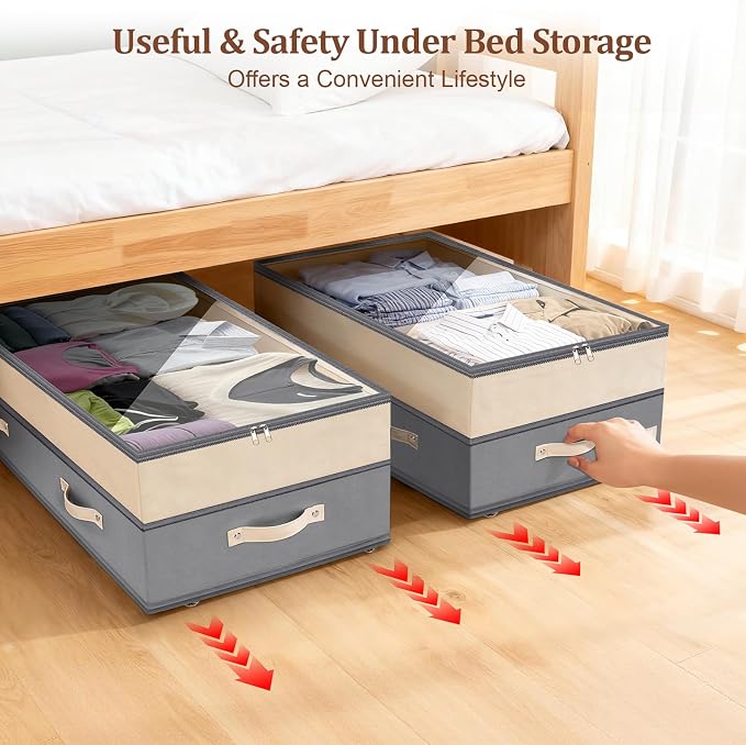 Dolicer 4 Pack Under Bed Storage - Image 7