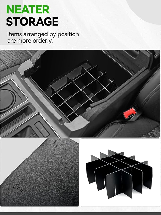 ELECFRESH 2PCS Center Console Organizer - Image 7