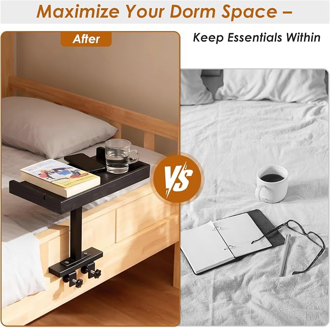 LINGSFIRE Adjustable Bedside Shelf - Image 3