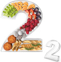 11" Acrylic Number Charcuterie Tray, Fillable Number Charcuterie Box by Tdsuco