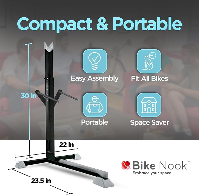 Bike Nook Bike Stand & Vertical Storage Rack The Original Vertical Bicycle - Image 8