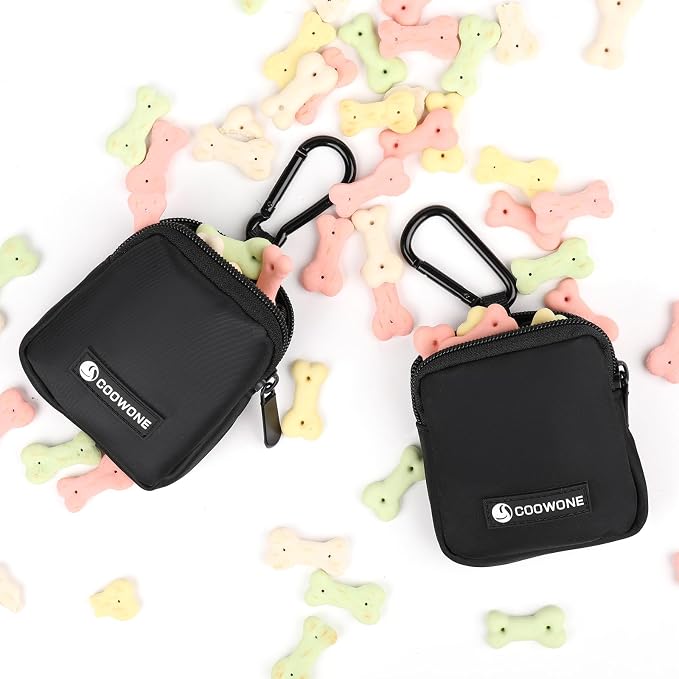 Dog Treat Pouch 2 PCS, Waterproof Small Dog Treat Bag - Image 3