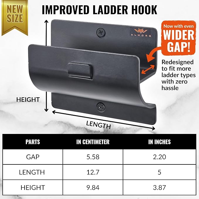 Ladder Hanger set of 4 For Garage Wall - Image 2