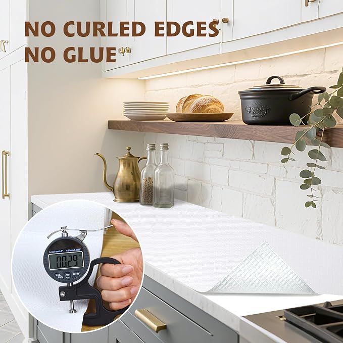 Shelf Liners for Kitchen Cabinets 12in x 20FT, Non Adhesive Drawer Liner Pure - Image 8