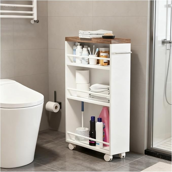 Slim Rolling Storage Cart - Image 8