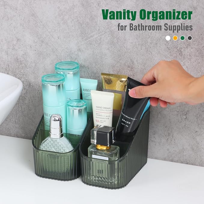 Amber Makeup Organizer, Makeup Brush Holder 8 Cups - Image 5