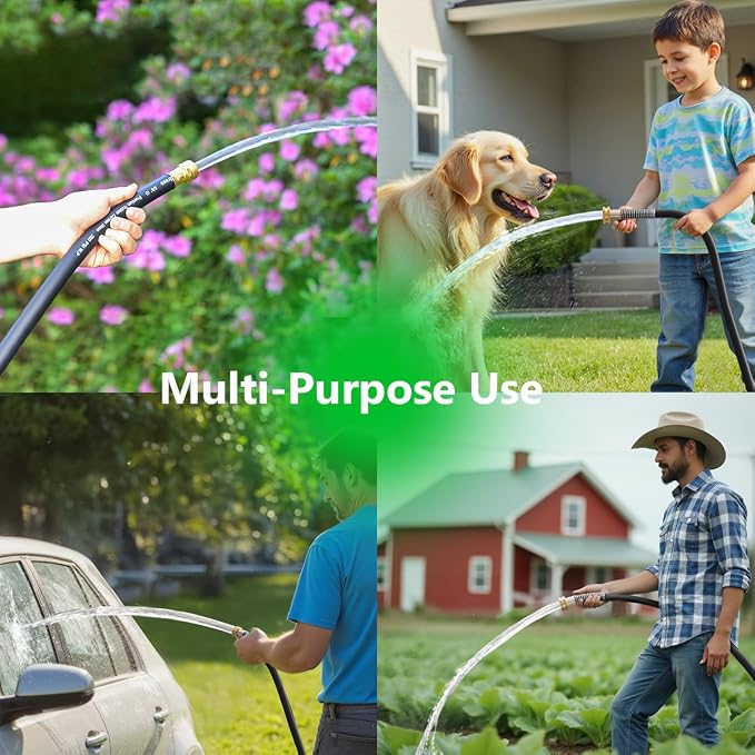 75FT 3/4 Heavy Duty Rubber Garden Hose - Image 7
