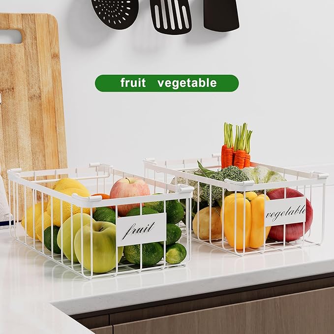 Freezer Organizer Bins -8 Pack Stackable Chest Freezer Organizer Baskets - Image 5