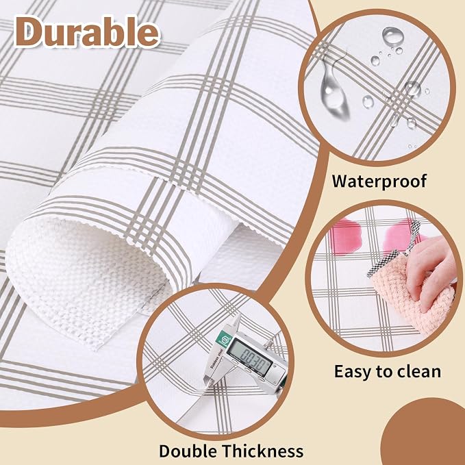 Drawer and Shelf Liner for Kitchen Cabinet: 12 in X 30 Ft Non Slip Waterproof - Image 3