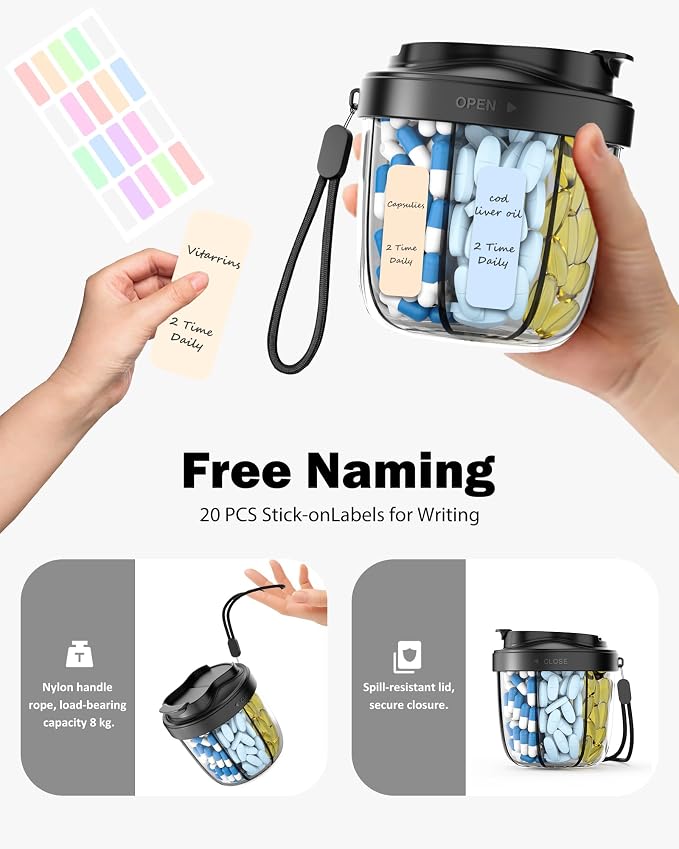 Cute Pill Organizer, Pill Dispenser - Image 8