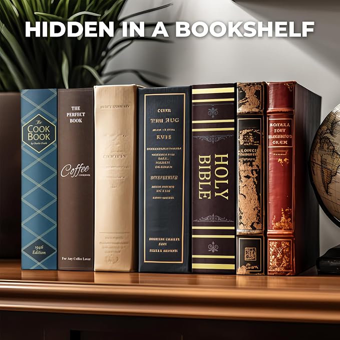 Book Safe with Combination Lock, Hidden Safe with Fireproof Bag, Secret - Image 5