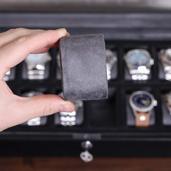 ROTHWELL 12 Slot Leather Watch Box - Image 7