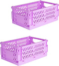 Tixill 2-Pack Mini Foldable Plastic Baskets by TixillMiniPlasticBasket