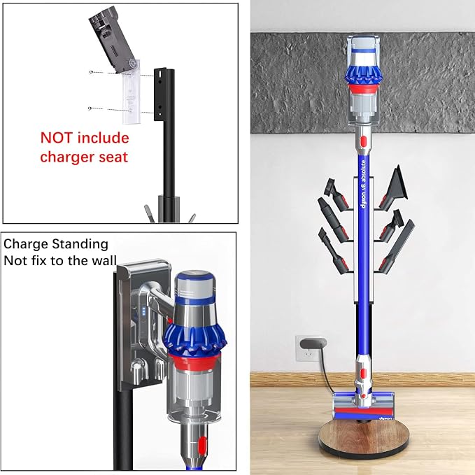 Docking Station Holder Freestanding Vacuum Stand Rack Compatible - Image 2