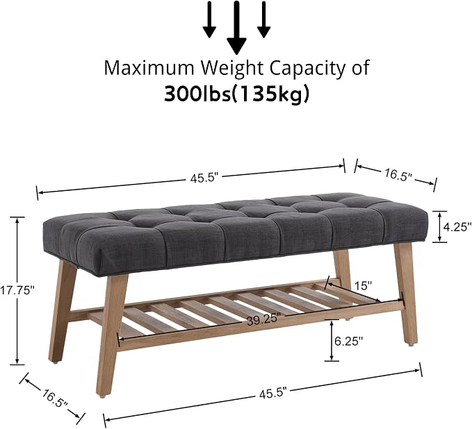 Entryway Shoe Bench Storage Benches - Image 2