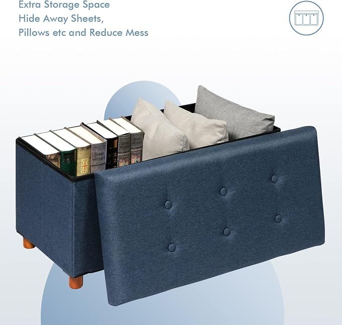 PINPLUS Linen Coffee Table Ottoman - Image 7