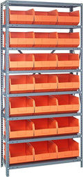 QUANTUM STORAGE SYSTEMS 1275-445OR Solid Heavy Duty 8 Shelves 21 Stackable by QuantumStorageSystems