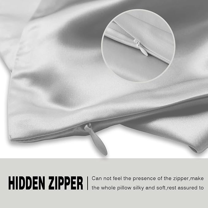 Silk Pillowcase for Hair and Skin, Breathable and Sliky 100% Silk Pillowcases - Image 4