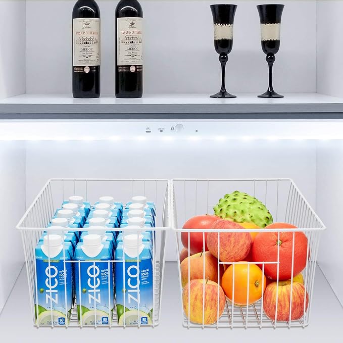 Wire Storage Baskets, Upright Freezer Organizer Bins - Image 6