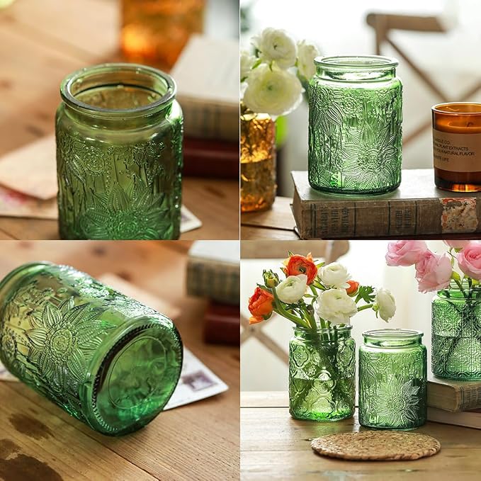 Set of 2 Vintage Glass Jars, Coffee Beans, Pet Food, Laundry Detergent - Image 4