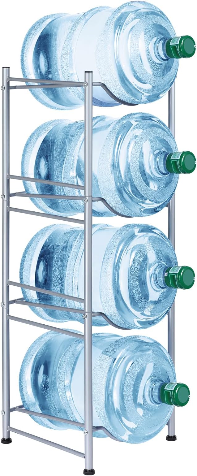 SEHERTIWY 5 Gallon Water Jug Holder, 4-Tier Heavy Duty Bottle Holder Storage by SEHERTIWY