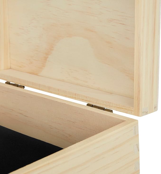 Makerflo Medium Natural Pine Wood Memory Box - Image 8