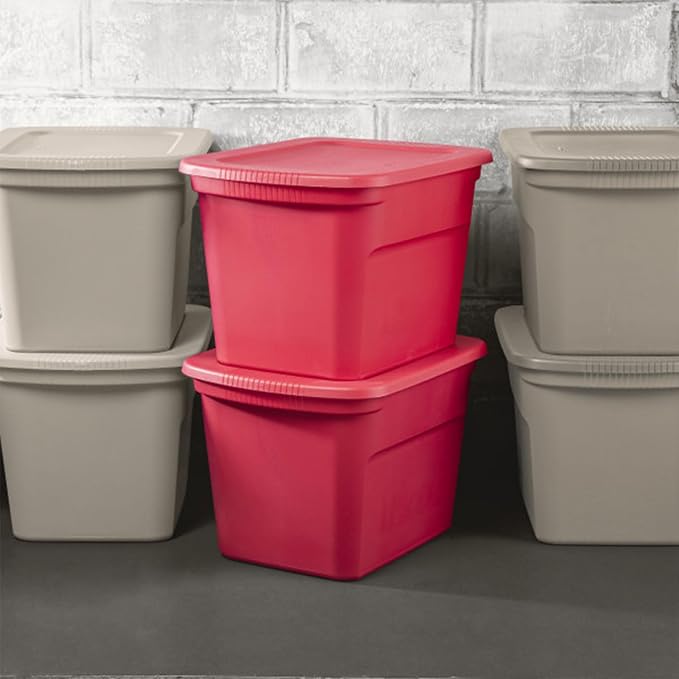 Sterilite 18 Gallon Stackable Storage Tote Container, Seasonal Home Decor - Image 6