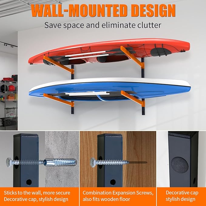 Kayak Storage Rack, Wall Mount Kayak Racks - Image 3