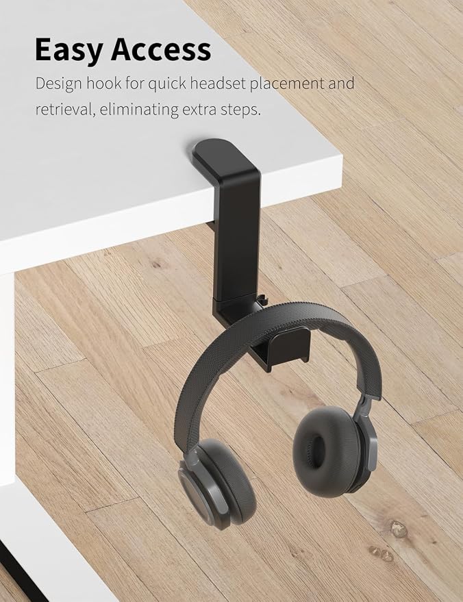 Headphone Hook - Under Desk Headphone Holder - Image 6