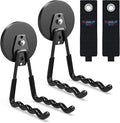 3-H Magnetic Wave Hooks Heavy Duty 2 Pack, Large Magnet Garage Hooks Heavy Duty by 3-H