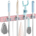 Pink Mop Broom Holder Wall Mount by OUTNILI