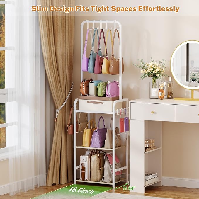 Tall Purse Organizer for Closet - Image 2